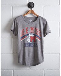 Tailgate Gray Women's Mississippi Ole Miss Rebels T-shirt