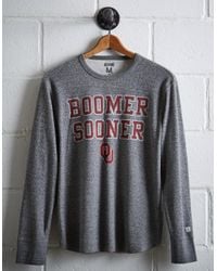 Tailgate Gray Men's Oklahoma Thermal Shirt for men