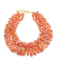 Nest | Orange Fire Opal Quartz Necklace | Lyst