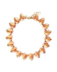 J.Crew | Pink Teardrop Necklace | Lyst