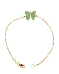 Silvia Furmanovich | Green Emerald and Diamond Butterfly Bracelet | Lyst