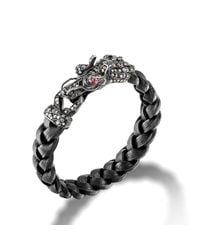 John Hardy | Black Dragon Head Bracelet for Men | Lyst