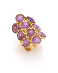 Stephanie Kantis | Metallic Groove Light Amethyst Coin Ring | Lyst