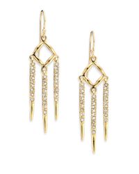 Alexis Bittar | Metallic Miss Havisham Liquid Pave Crystal Drop Earrings | Lyst