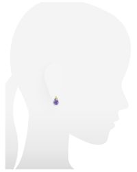 Mia & Beverly - Purple Amethyst And Yellow Sapphires 18k White Gold Earrings - Lyst