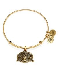 ALEX AND ANI | Gold Guardian Of Healing Expandable Wire Bracelet | Lyst