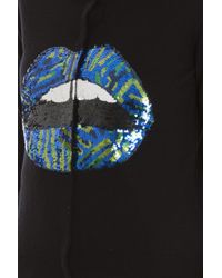Markus Lupfer | Black Lips Sequins Cardigan | Lyst
