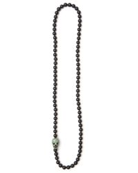 CB Bronfman | Black Skull Beaded Necklace | Lyst