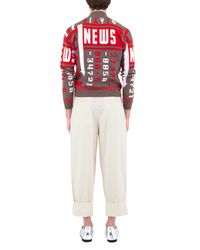 J.W.Anderson - Brown 'news' Jumper for Men - Lyst
