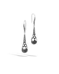 John Hardy | Drop Earring With Black Sapphire | Lyst