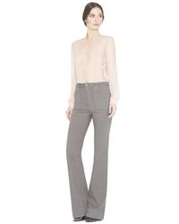 Alice + Olivia - Gray Juno Wide Leg Jeans - Lyst