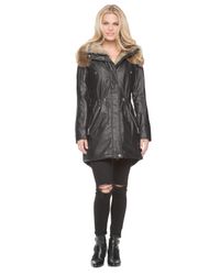 Marc New York | Black Lauren Anorak Coat | Lyst