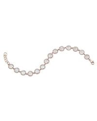 Anne Sisteron - Metallic 14kt Rose Gold Rainbow Moonstone Bracelet - Lyst