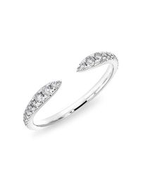 Anne Sisteron - Multicolor 14kt White Gold Diamond Pierce Ring - Lyst