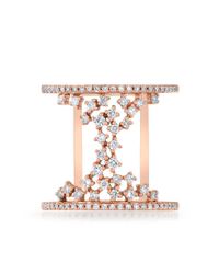 Anne Sisteron - Multicolor 14kt Rose Gold Diamond Lace Lana Ring - Lyst