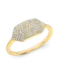 Anne Sisteron | Metallic 14kt Yellow Gold Diamond Buckle Ring | Lyst