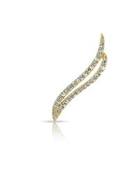 Anne Sisteron | Metallic 14kt Yellow Gold Diamond Flame Ear Climber | Lyst