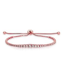 Anne Sisteron - Multicolor 14kt Rose Gold Diamond Tie Back Bracelet - Lyst