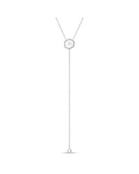 Anne Sisteron - Multicolor 14kt White Gold Moonstone Diamond Hexagon Flirt Lariat Necklace - Lyst