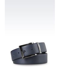 Armani Jeans | Blue Leather Belt for Men | Lyst