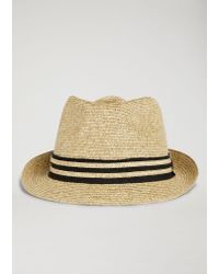 Emporio Armani Natural Fedora Hat for men