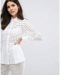 Warehouse | Warehouse Broderie T-Shirt Dress