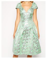 green prom dress asos