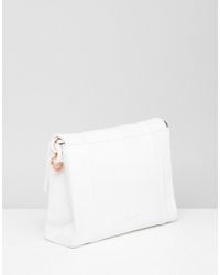 Port Ted Blanc En Baker Cuir Lyst Paule Sac Grain Souple Coloris qgywpZ5