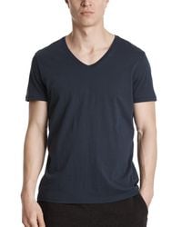 ATM - Blue Classic Jersey V-neck Tee for Men - Lyst