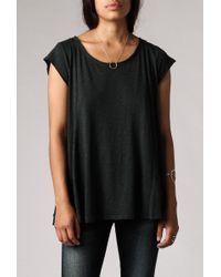 Azalea | Green Front Seam Swing Tee | Lyst
