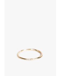 Blanca Monros Gomez | Metallic Thin Wavy 18k Band W/ Diamonds | Lyst