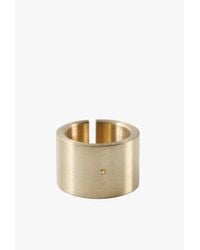 Marmol Radziner | Metallic Heavyweight Cut Double Wide Ring - 10 | Lyst