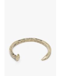 Giles & Brother | Metallic Railroad Spike Cuff | Lyst