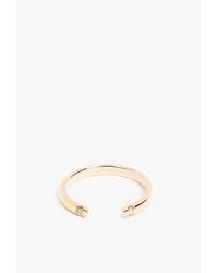 Jennie Kwon | Metallic Half Round 2 Diamond Cuff Ring | Lyst
