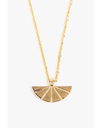 Jennie Kwon | Metallic Deco Fan Necklace | Lyst