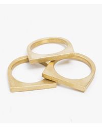 Marmol Radziner | Natural Lightweight Short Slab Ring Set | Lyst