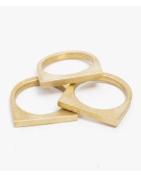 Marmol Radziner | Natural Lightweight Short Slab Ring Set | Lyst