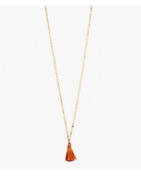 Iwona Ludyga | Pink Hara Golden Tassel Necklace | Lyst