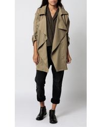 Azalea | Natural Uptown Drape Collar Jacket | Lyst