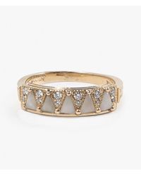 Mociun | Metallic 5 Jade Diamond Triangle Ring | Lyst