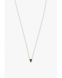 Mociun | Black Onyx Triangle Necklace | Lyst