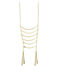 Soko | Metallic Layered Bar Necklace | Lyst