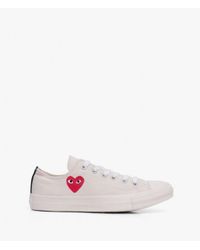 Play Comme des Garçons | White Play Chuck Taylor All Star Canvas Low-Top Sneakers for Men | Lyst