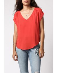 Azalea | Red Finella S/s Blouse | Lyst