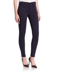 J Brand | Blue 485 Mid-rise Sateen Skinny Jeans | Lyst