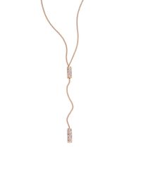 Vita Fede | Metallic Mia Crystal Lariat Necklace | Lyst