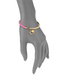Marc By Marc Jacobs | Pink Heart & Star Charm Hula Bangle Bracelet | Lyst