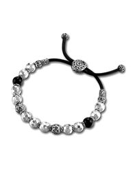 John Hardy | Black Bead Bracelet for Men | Lyst