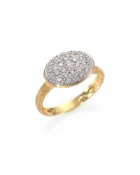 Marco Bicego | Metallic Siviglia Diamond & 18k Yellow Gold Ring | Lyst
