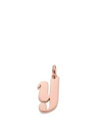Monica Vinader | Metallic Alphabet Pendant Y | Lyst